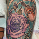 Tattoos - bird and roses inner arm - 122836